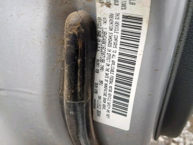 1J8HG48K16C207198 - 2006 JEEP COMMANDER 灰色 照片 10