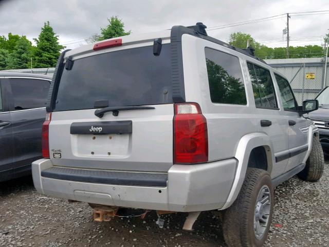 1J8HG48K16C207198 - 2006 JEEP COMMANDER 灰色 照片 4