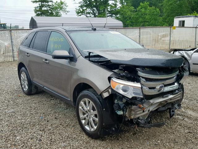 2FMDK3JC6DBC21088 - 2013 FORD EDGE SEL BROWN photo 1