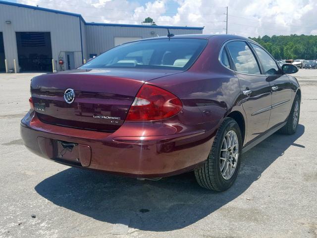 2G4WC582961307308 - 2006 BUICK LACROSSE C MAROON photo 4