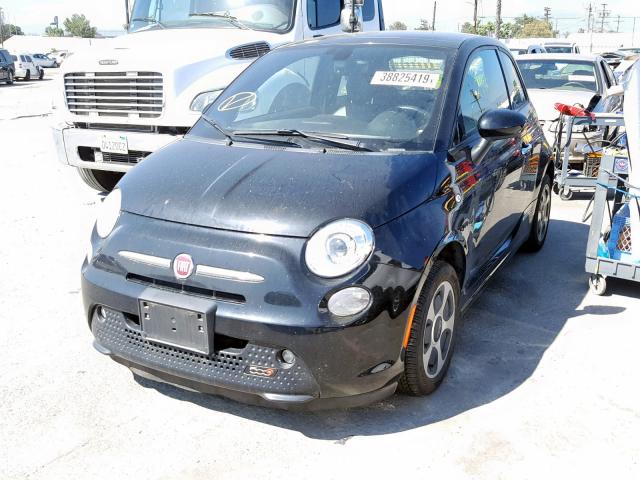 3C3CFFGE0GT218036 - 2016 FIAT 500 ELECTR BLACK photo 2