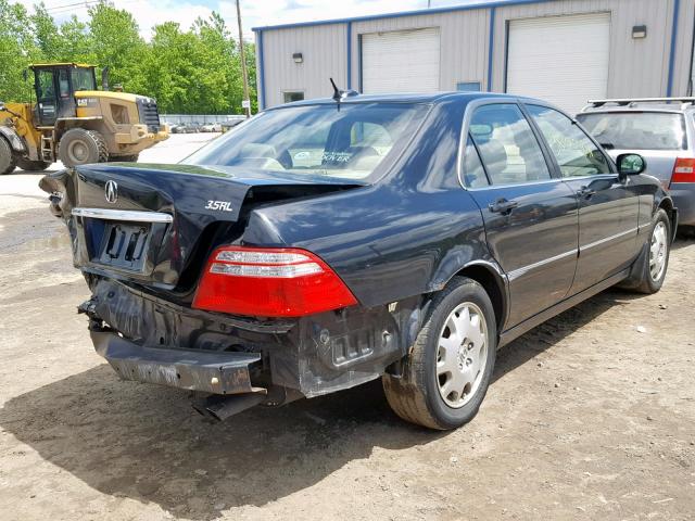 JH4KA96604C004686 - 2004 ACURA 3.5RL BLACK photo 4