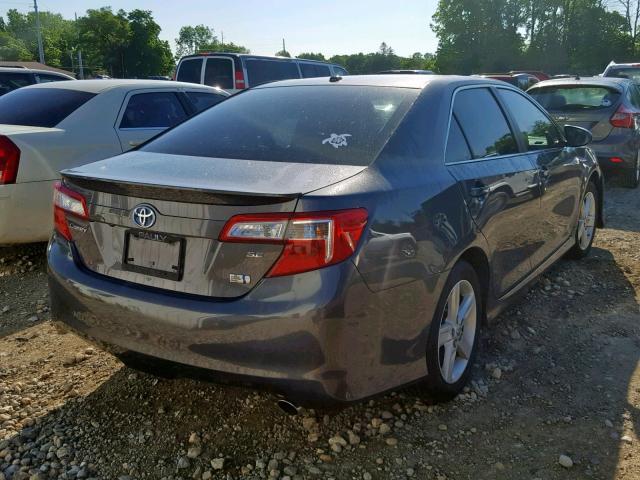 4T1BD1FK3EU126215 - 2014 TOYOTA CAMRY HYBR GRAY photo 4