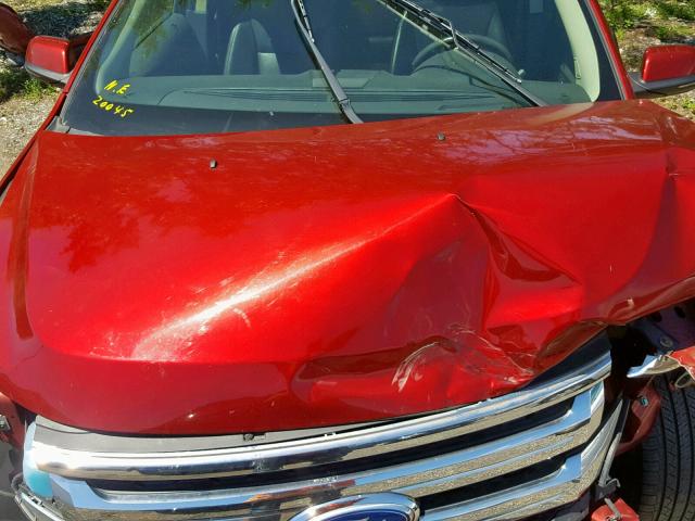 2FMDK4KC8DBA63020 - 2013 FORD EDGE LIMIT RED photo 7