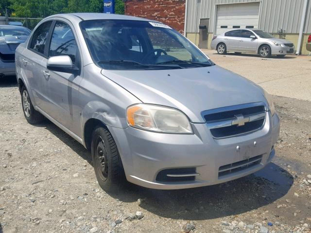 KL1TD56E39B377884 - 2009 CHEVROLET AVEO LS SILVER photo 1