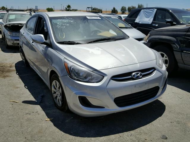 KMHCT4AE4GU119335 - 2016 HYUNDAI ACCENT SE SILVER photo 1