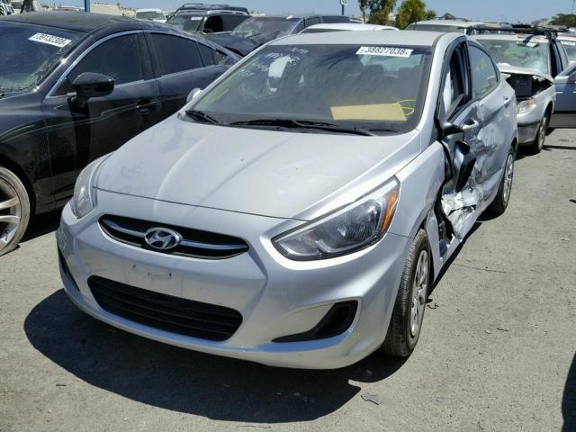 KMHCT4AE4GU119335 - 2016 HYUNDAI ACCENT SE SILVER photo 2