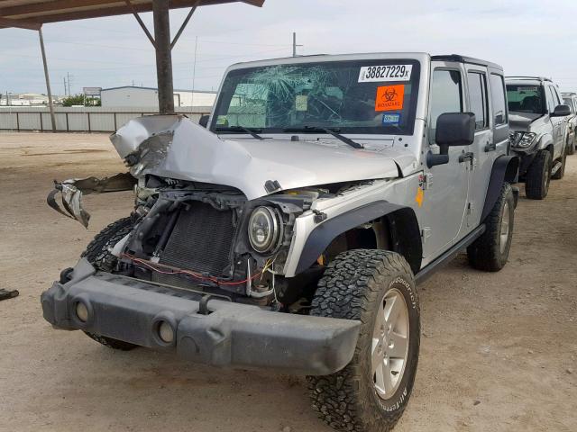 1J4GB39167L205749 - 2007 JEEP WRANGLER X SILVER photo 2