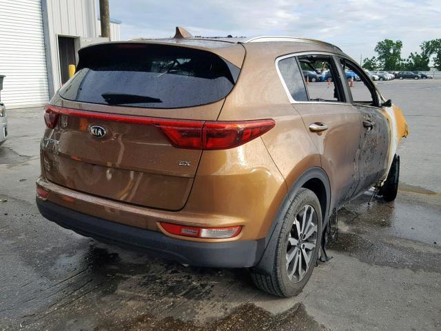 KNDPN3AC7H7121489 - 2017 KIA SPORTAGE E BROWN photo 4