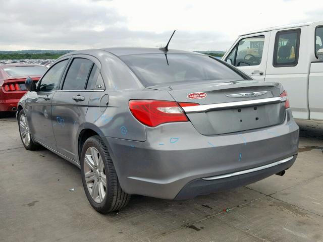 1C3CCBBB3DN738922 - 2013 CHRYSLER 200 TOURIN GRAY photo 3