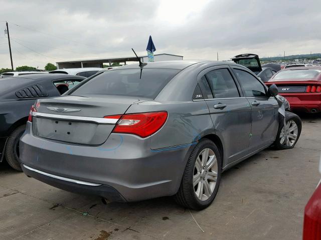 1C3CCBBB3DN738922 - 2013 CHRYSLER 200 TOURIN GRAY photo 4