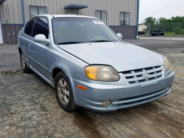 KMHCG35CX4U289556 - 2004 HYUNDAI ACCENT GL BLUE photo 1