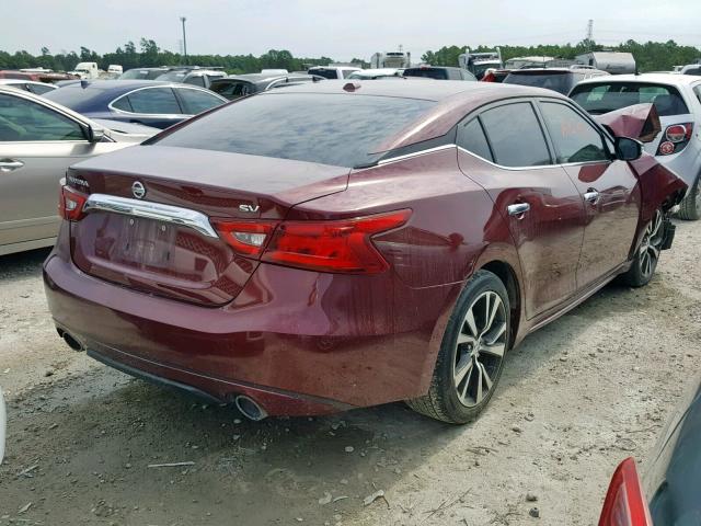 1N4AA6AP8HC365512 - 2017 NISSAN MAXIMA 3.5 BURGUNDY photo 4