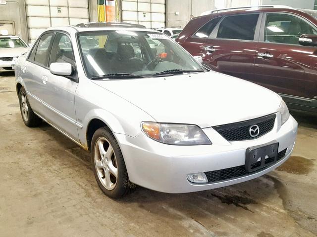 JM1BJ226521558460 - 2002 MAZDA PROTEGE DX SILVER photo 1