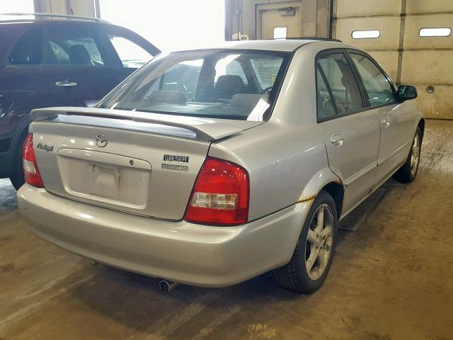 JM1BJ226521558460 - 2002 MAZDA PROTEGE DX SILVER photo 4