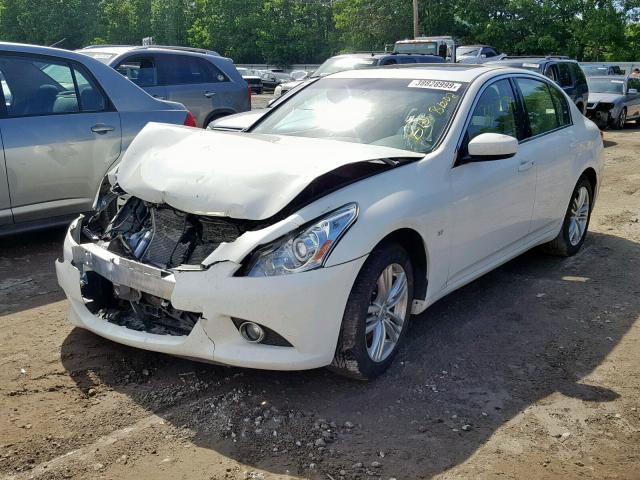 JN1CV6AR9FM650125 - 2015 INFINITI Q40 WHITE photo 2