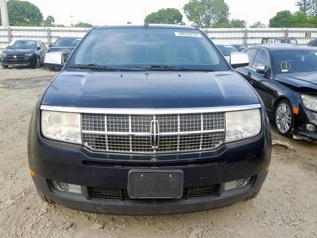 2LMDU68CX8BJ15190 - 2008 LINCOLN MKX BLUE photo 9