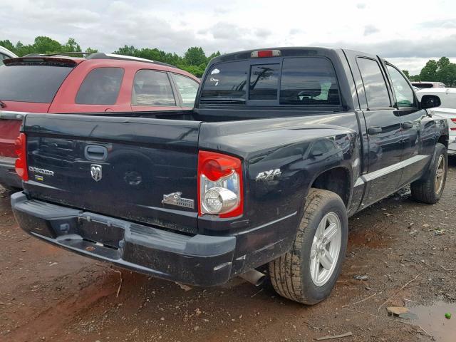 1D7CW3GP5AS140069 - 2010 DODGE DAKOTA SXT BLACK photo 4