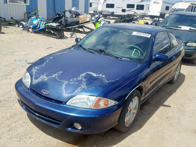 1G1JH12T327192799 - 2002 CHEVROLET CAVALIER Z BLUE photo 2