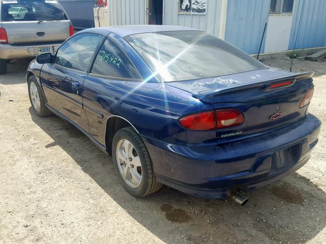 1G1JH12T327192799 - 2002 CHEVROLET CAVALIER Z BLUE photo 3