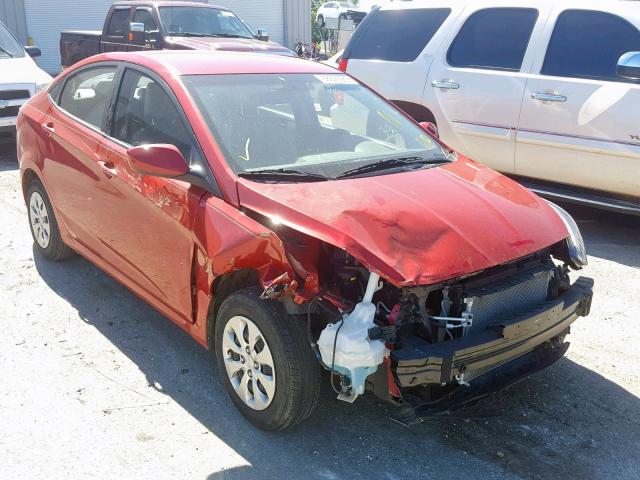 KMHCT4AE3GU977685 - 2016 HYUNDAI ACCENT SE RED photo 1