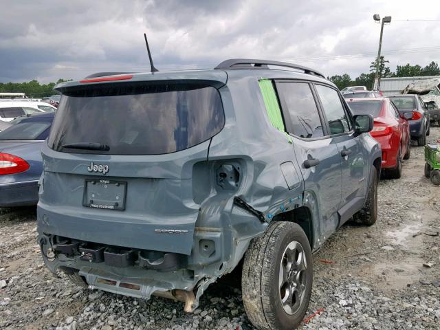 ZACCJAAB2HPE89880 - 2017 JEEP RENEGADE S GRAY photo 4