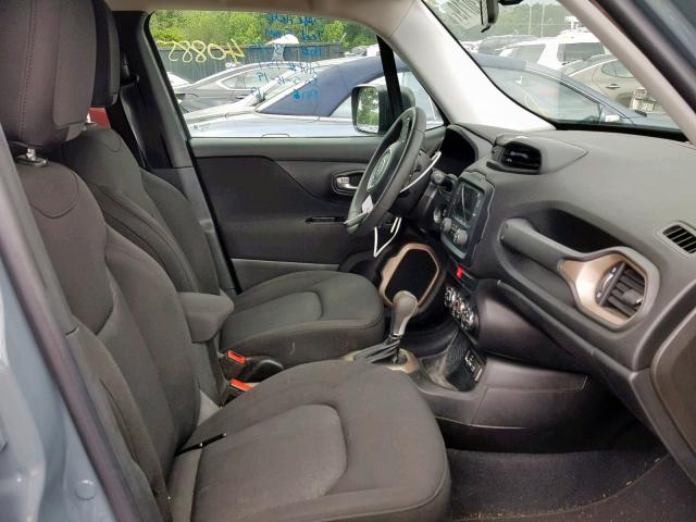 ZACCJAAB2HPE89880 - 2017 JEEP RENEGADE S GRAY photo 5