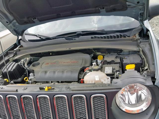 ZACCJAAB2HPE89880 - 2017 JEEP RENEGADE S GRAY photo 7