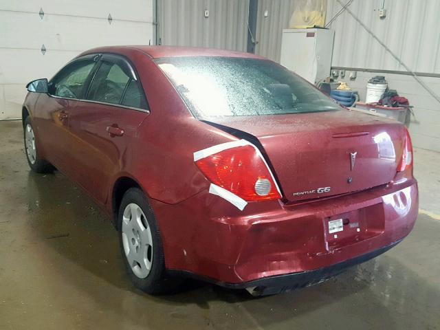 1G2ZF57B184135734 - 2008 PONTIAC G6 VALUE L RED photo 3