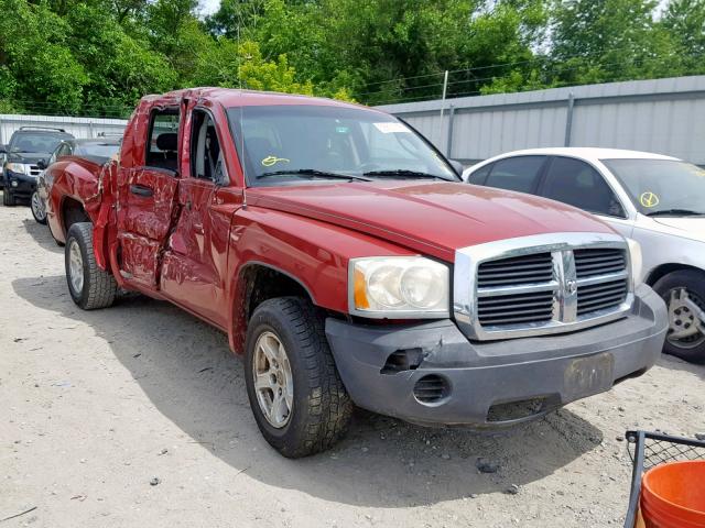 1D7HE28K17S261132 - 2007 DODGE DAKOTA QUA RED photo 1