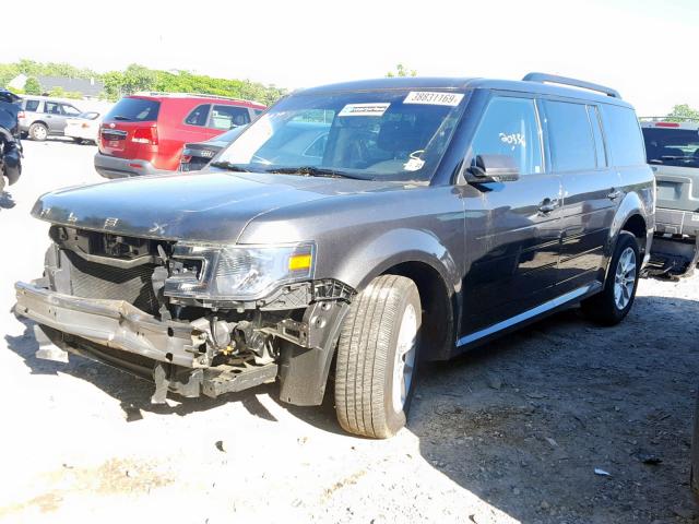 2FMGK5B84HBA14143 - 2017 FORD FLEX SE GRAY photo 2