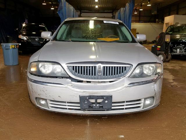 1LNHM86S54Y678972 - 2004 LINCOLN LS SILVER photo 9