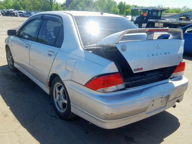 JA3AJ86E73U042373 - 2003 MITSUBISHI LANCER OZ SILVER photo 3