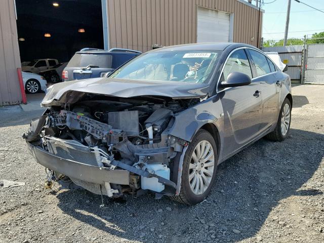 W04GN5EC9B1012445 - 2011 BUICK REGAL CXL GRAY photo 2