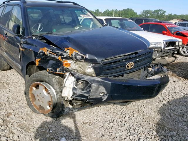 JTEEP21A150110935 - 2005 TOYOTA HIGHLANDER BLACK photo 9