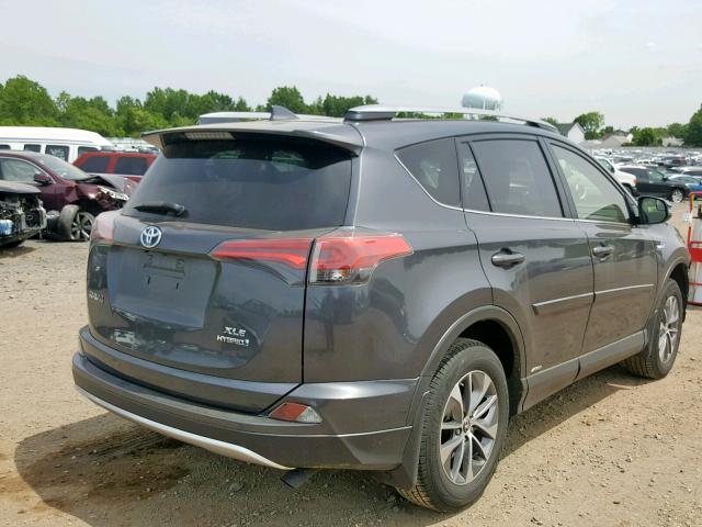 JTMRJREV7HD120914 - 2017 TOYOTA RAV4 HV LE GRAY photo 4