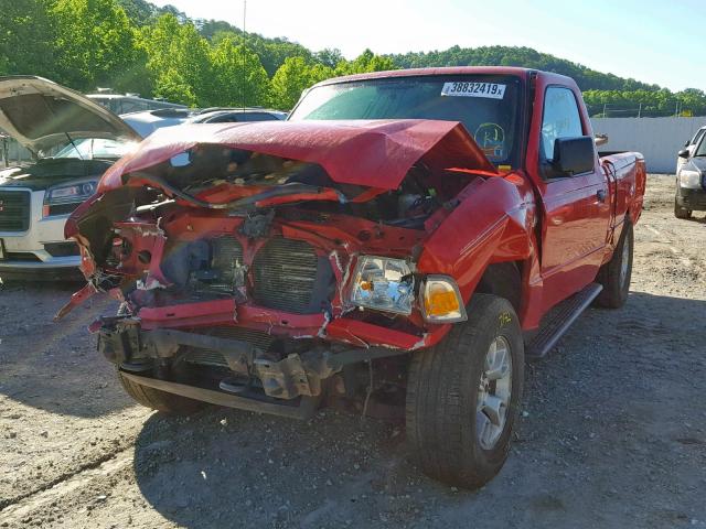 1FTLR4FE6BPA85711 - 2011 FORD RANGER SUP RED photo 2