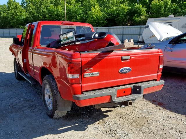 1FTLR4FE6BPA85711 - 2011 FORD RANGER SUP RED photo 3