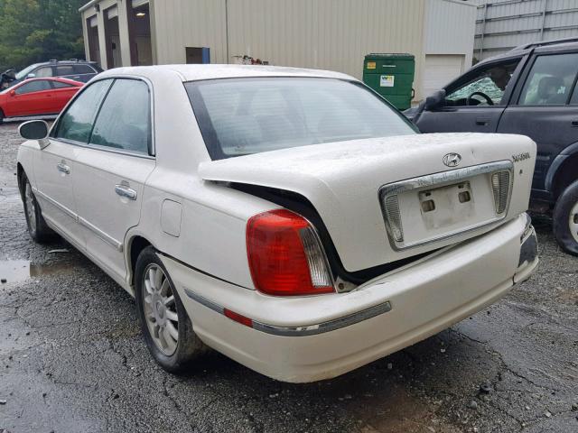 KMHFU45E54A303796 - 2004 HYUNDAI XG 350 WHITE photo 3