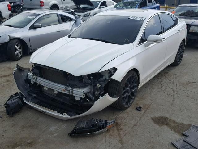 3FA6P0D90ER144899 - 2014 FORD FUSION TIT WHITE photo 2