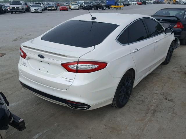 3FA6P0D90ER144899 - 2014 FORD FUSION TIT WHITE photo 4