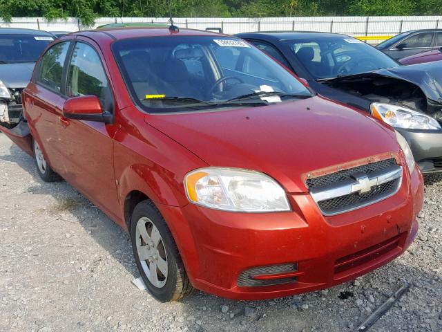 KL1TD56E29B624540 - 2009 CHEVROLET AVEO LS RED photo 1