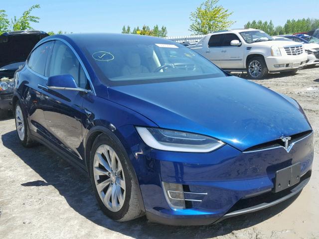 5YJXCBE23HF046057 - 2017 TESLA MODEL X BLUE photo 1