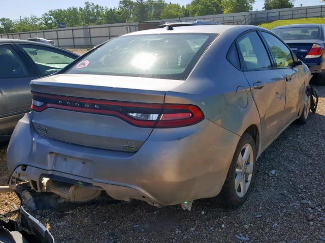 1C3CDFBA3GD652600 - 2016 DODGE DART SXT SILVER photo 4