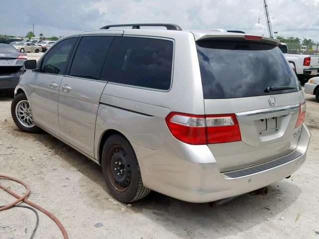 5FNRL38855B102073 - 2005 HONDA ODYSSEY TO SILVER photo 3