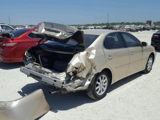 JTHBA30G245043170 - 2004 LEXUS ES 330 BEIGE photo 4