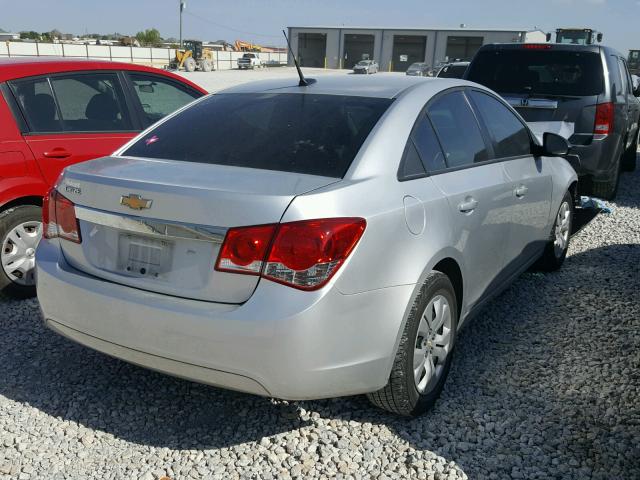 1G1PA5SH7E7376956 - 2014 CHEVROLET CRUZE LS SILVER photo 4