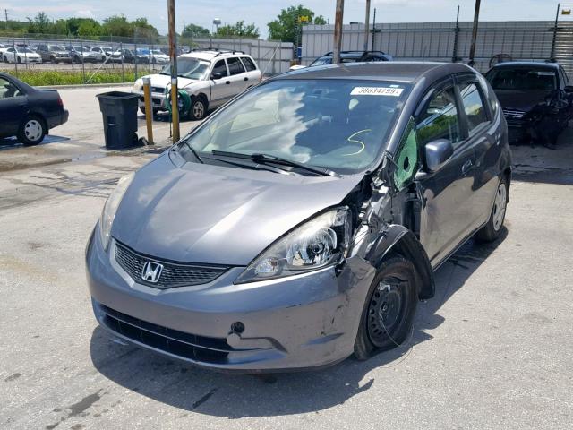 JHMGE8H34DC065529 - 2013 HONDA FIT GRAY photo 2