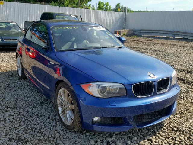 WBAUP9C54DVS95912 - 2013 BMW 128 I BLUE photo 1