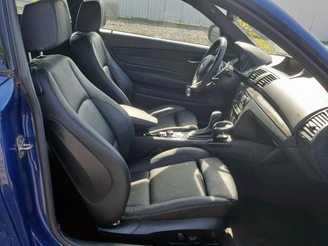 WBAUP9C54DVS95912 - 2013 BMW 128 I BLUE photo 5